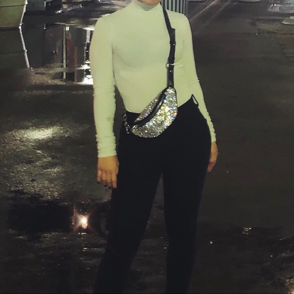 Alexander Wang.t Mint Ribbed Turtleneck